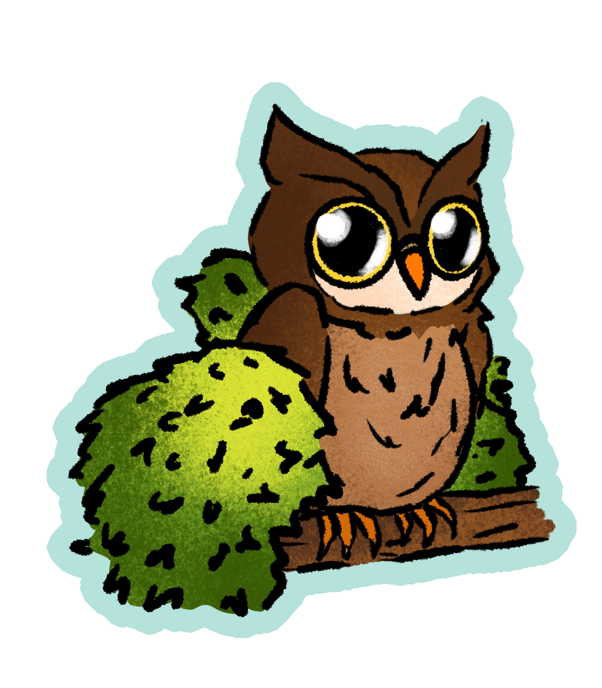 Owl stickers - 5 desgins