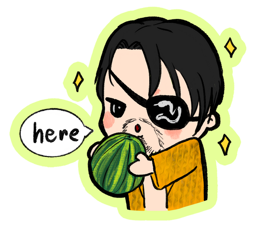 Goro Majima Watermelon sticker