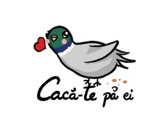 Caca-te pa ei sticker