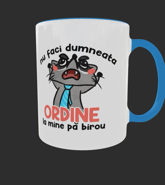 Nu faci dumneata ordine la mine pa birou