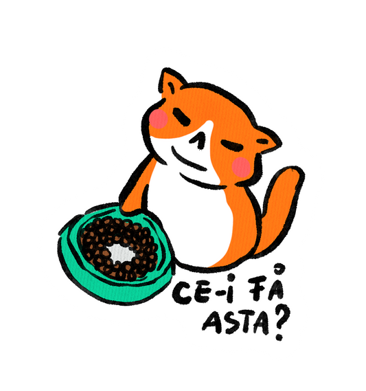 Cat Has No Food?? sticker