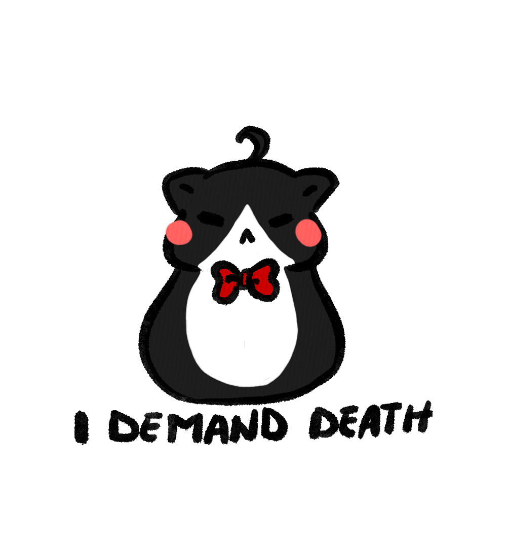 Cat Demands Death sticker