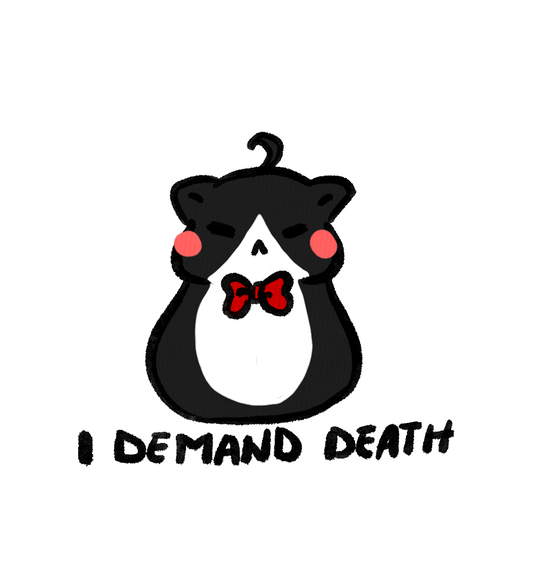 Cat Demands Death sticker