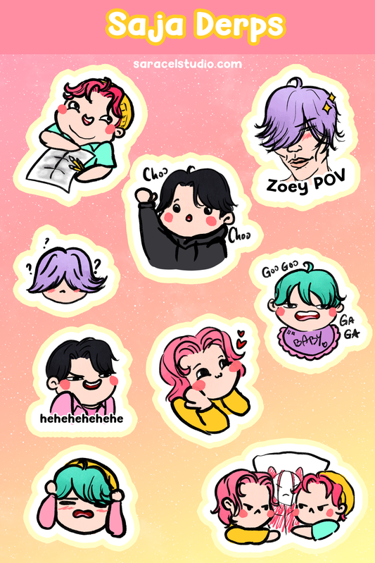 Saja Boys sticker sheet
