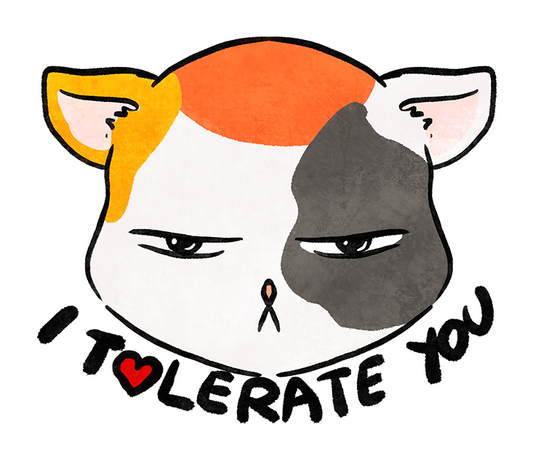 I Tolerate You Cat Sticker