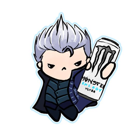 Vergil Devil May Cry with White Monster